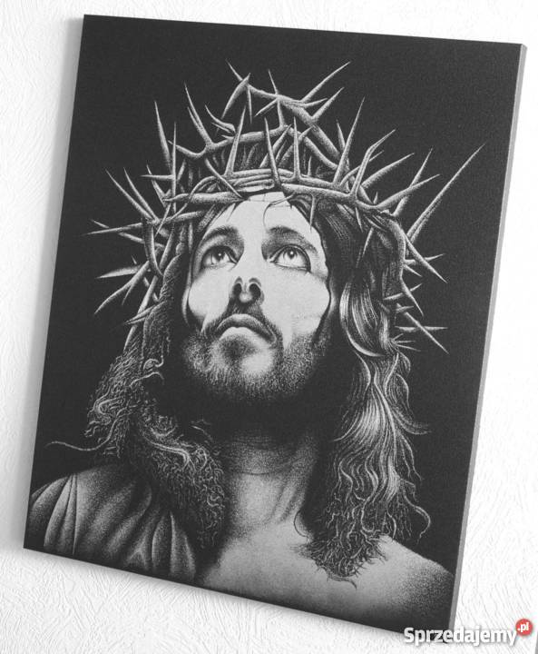 Jezus Chrystus Obraz ręcznie grawerowany w Sandomierz