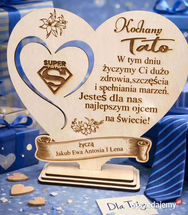 Personalizowana Drewniana Statuetka Taty Mamy Pozostałe Gorzów Wielkopolski