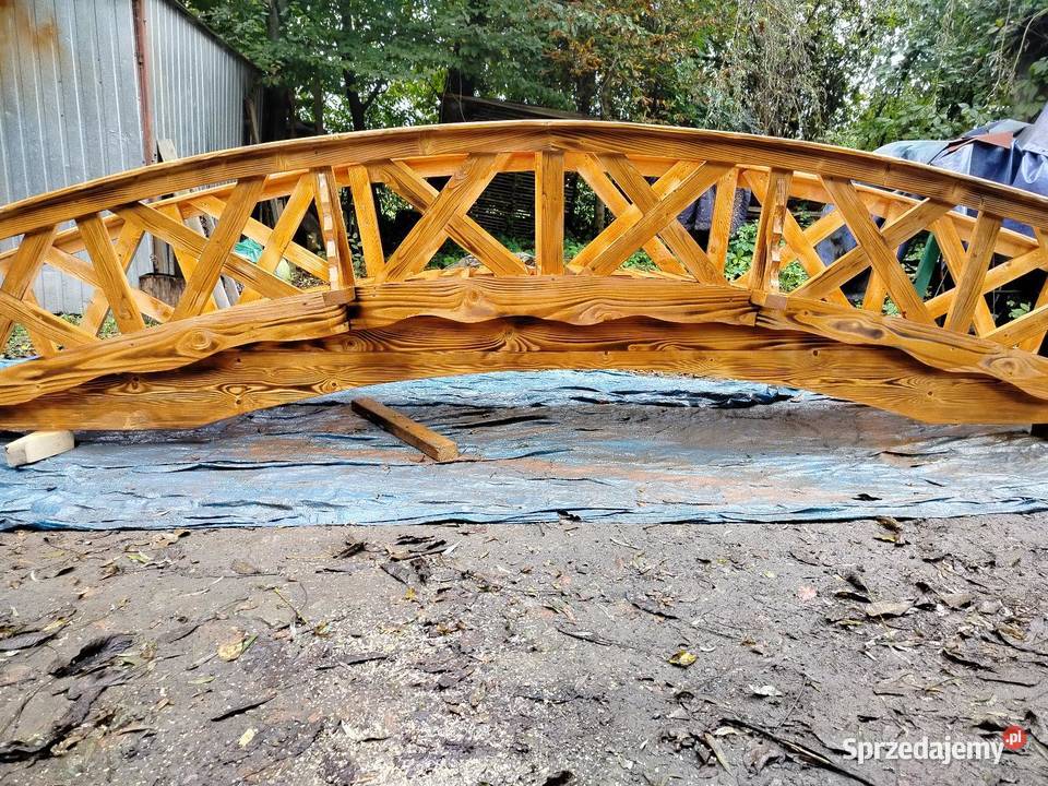 Kładka mostek do oczka wodnego stawu Dekoracje ogrodowe Bircza