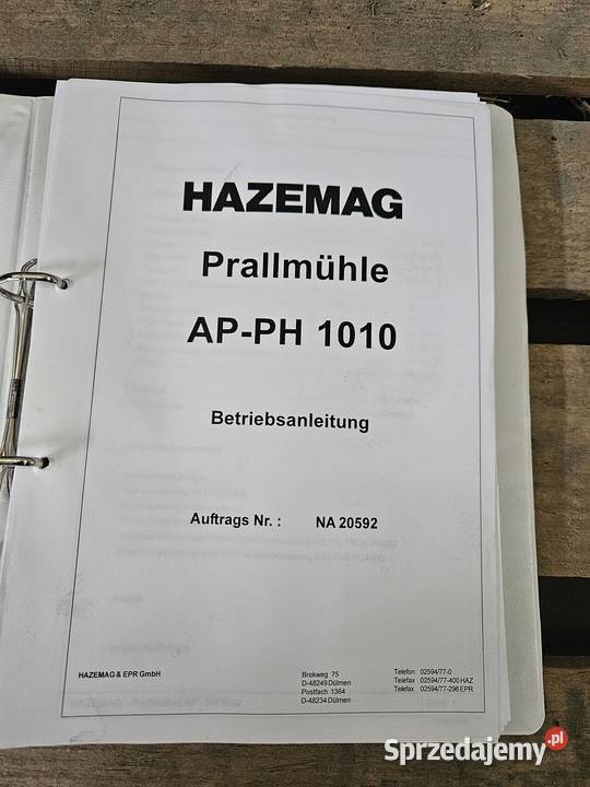 Kruszarka udarowa HAZEMAG Olkusz sprzedam
