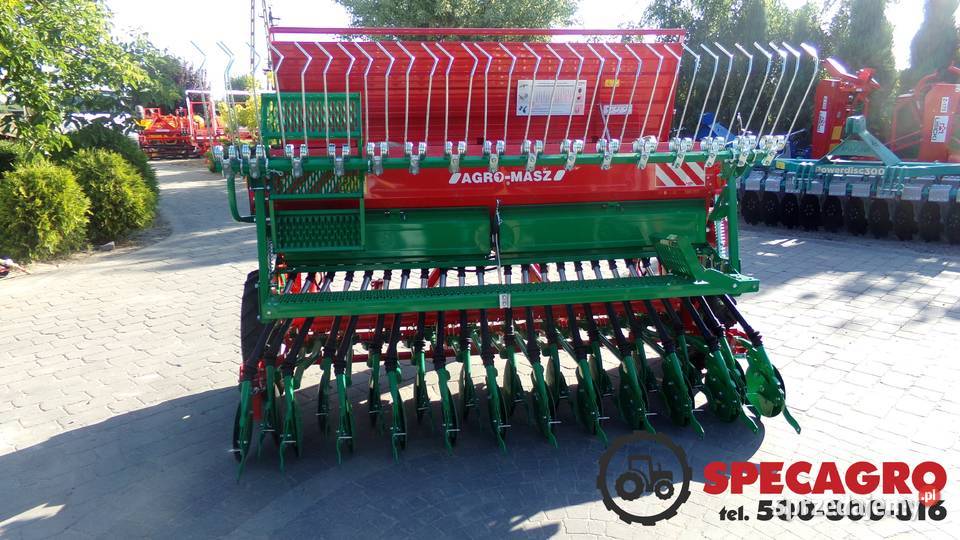 AGROMASZ Siewnik Zbożowy Mechaniczny Rzędowy Chełm