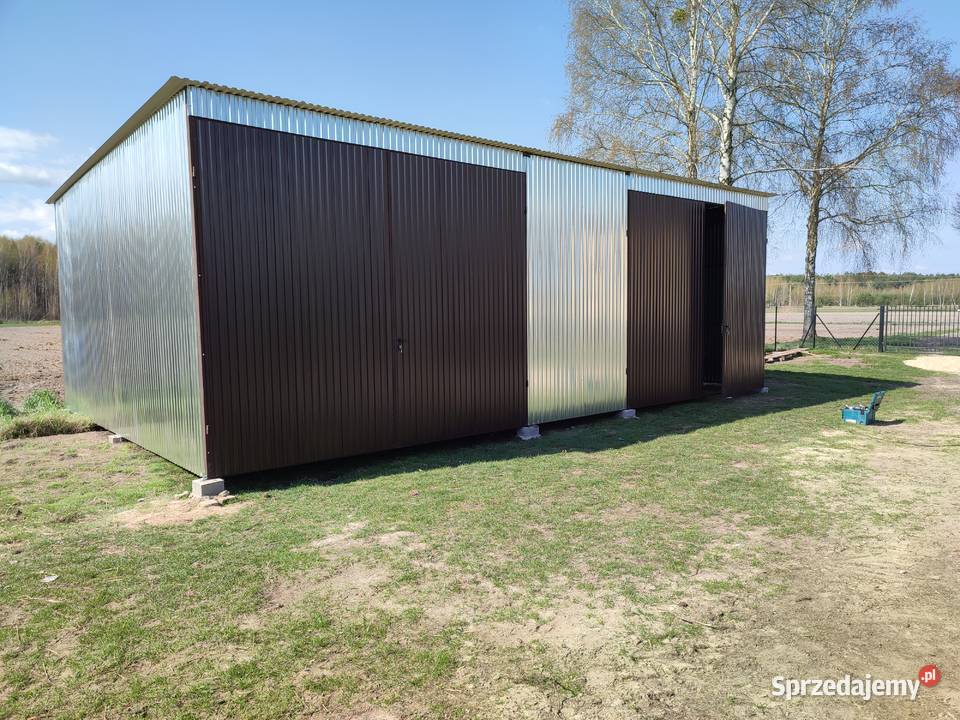Garaż Blaszany Wiata Blaszana Magazyn Blaszany 90m2 Kalisz