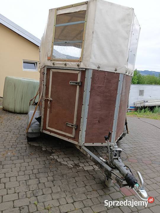 Sprzedam przyczepę do przewozu koni bydła Męcina