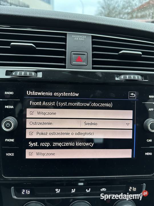 Volkswagen Golf 2018 stan elektryczne szyby Rzeszów