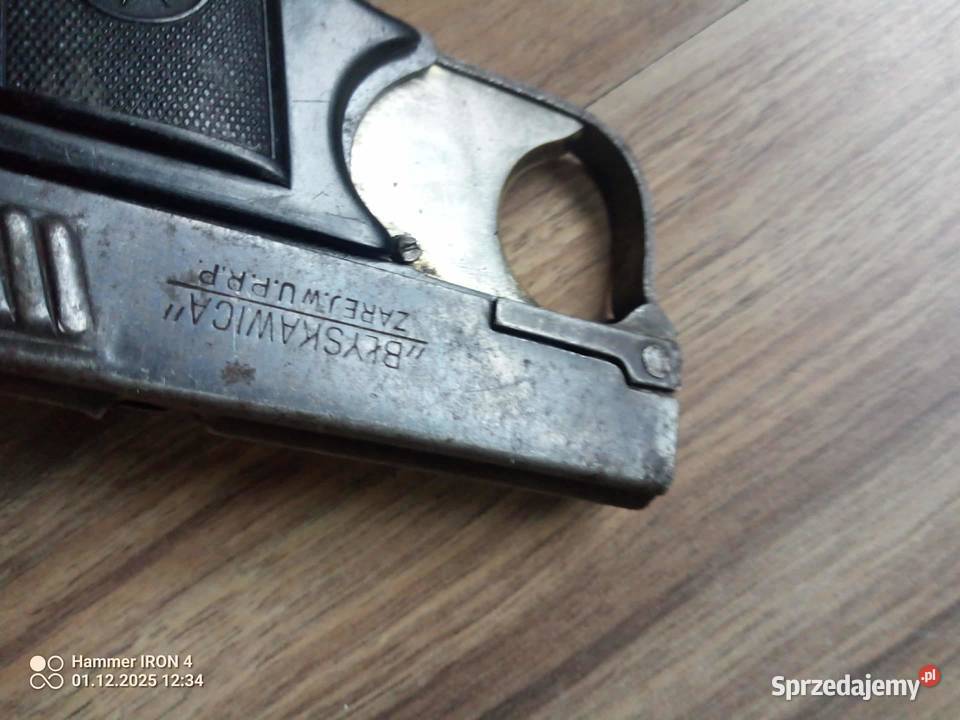 Pistolet hukowy Błyskawica Unikat lata 30te śląskie Skoczów