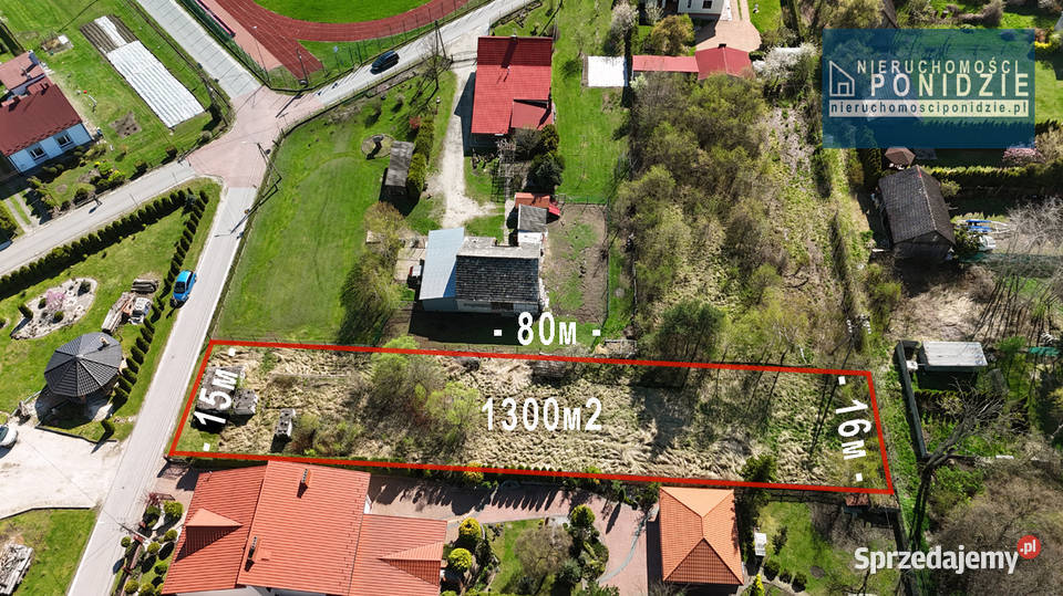 Działka budowlana 1300 m2 Oleśnica Busko-Zdrój sprzedam