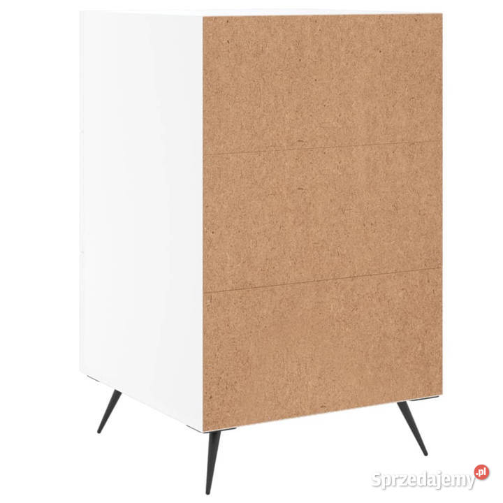 Szafka nocna biała 40x40x66 materiał