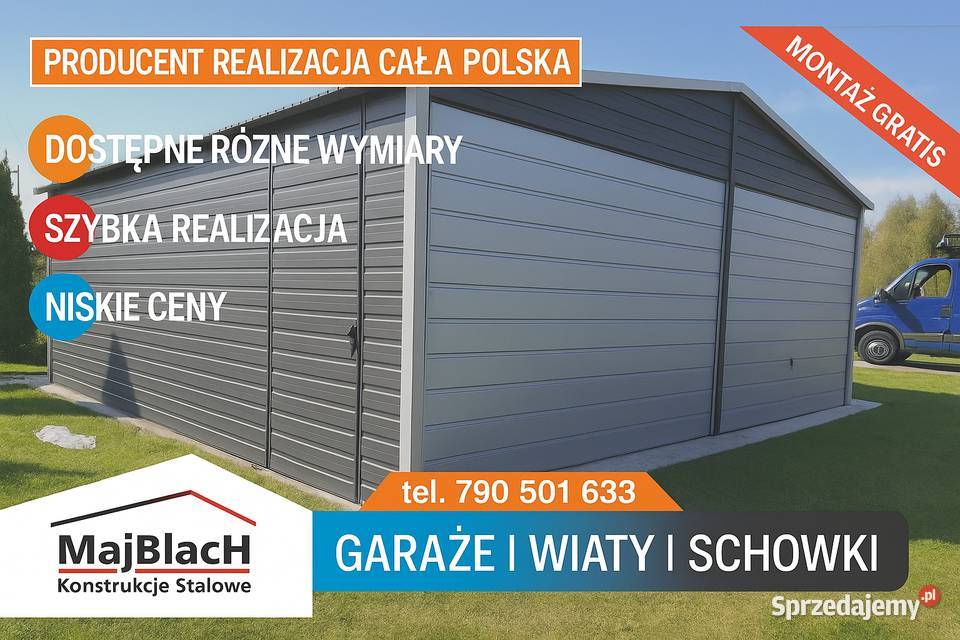GRAFIT Profil Garaż Blaszany Brama Popiel Suwałki