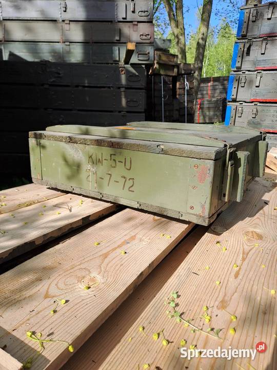 Skrzynia wojskowa drewniana Kalisz