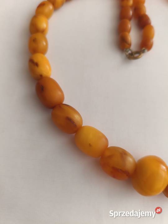 Naszyjnik Bursztyn Vintage Antyki, Sztuka, Kolekcje Białystok