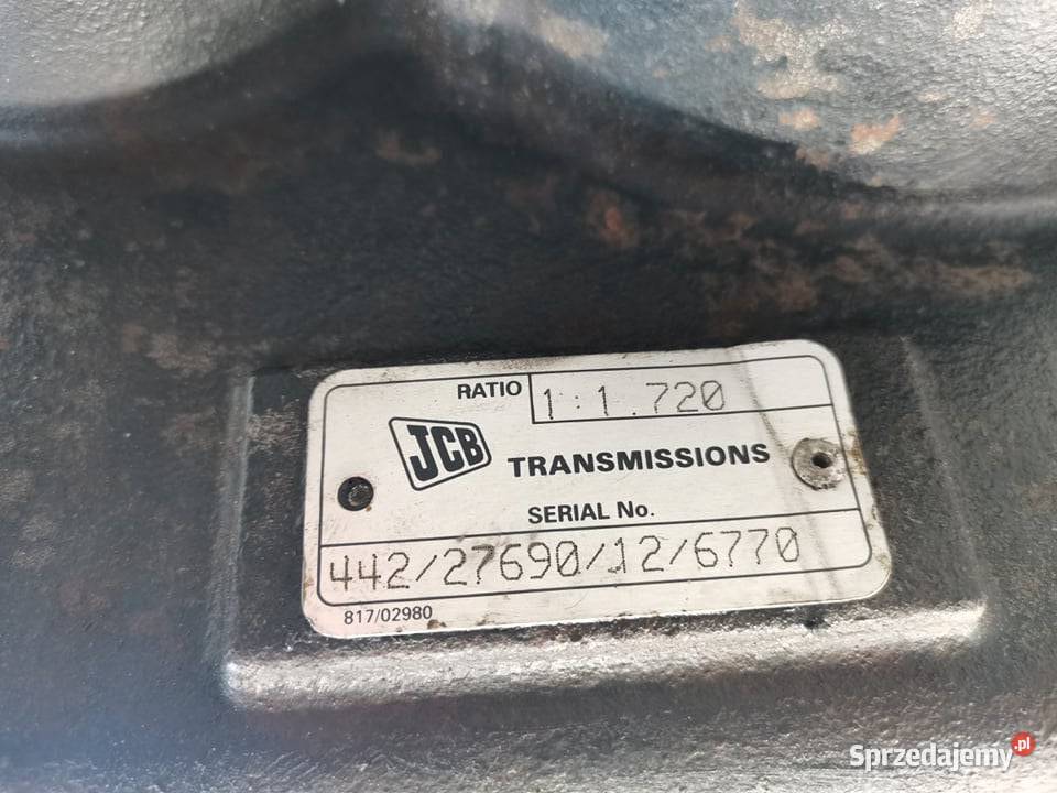 Skrzynia biegów JCB 54170 Ratio 11720 wielkopolskie Wilkowo