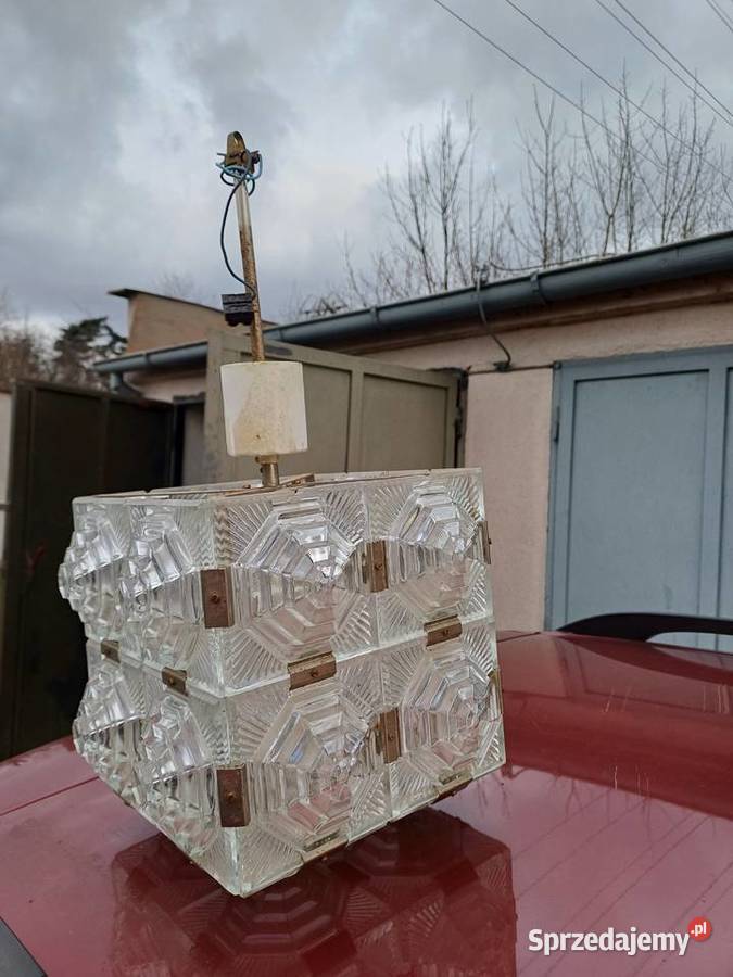 Retro lampa wisząca Kamienicky enov z 1963 nazwą dolnośląskie Lubań