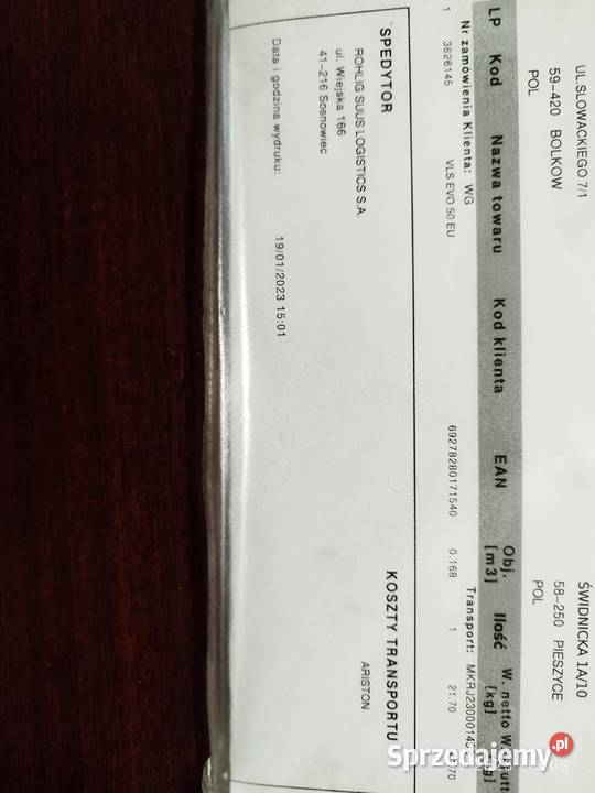 Ogrzewacz wody Ariston Pieszyce