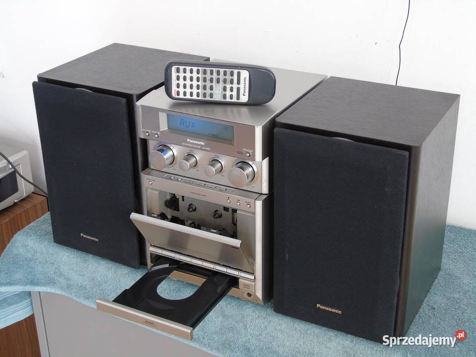 Wieża Panasonic SAPM20 pilot kolumny CD AUX podkarpackie