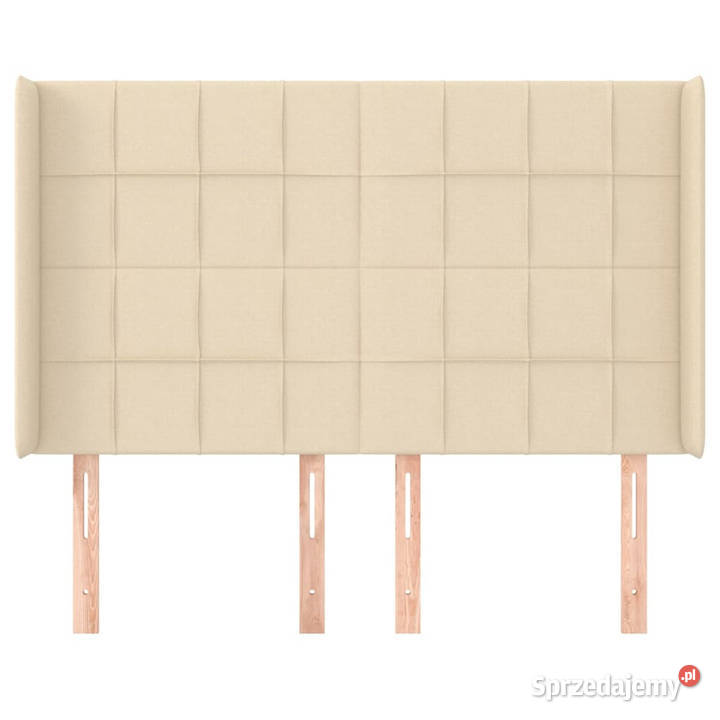 Zagłówek uszak kremowy 147x16x118128 tkanina Warszawa