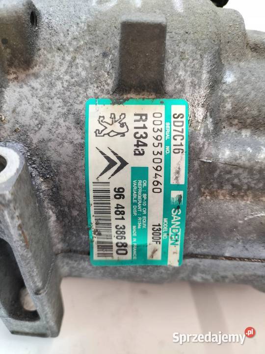 SPRĘŻARKA KLIMATYZACJI 9648138680 18 16V Peugeot świętokrzyskie