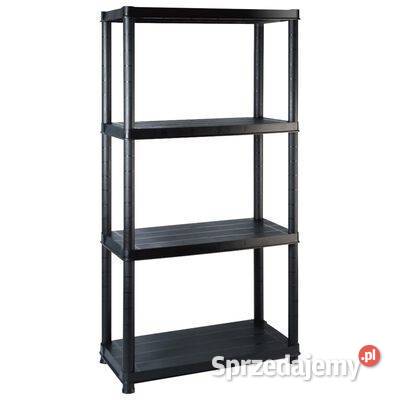 Regał 4poziomowy czarny 122x305x130 Półki Warszawa sprzedam