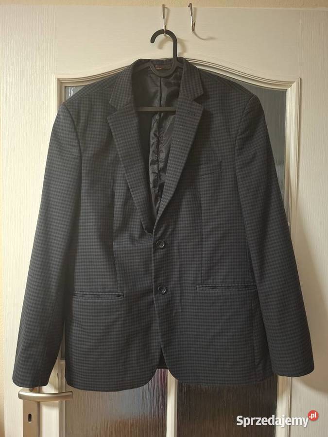 Marynarka męska elegancka w kratkę rozmiar L sprzedam
