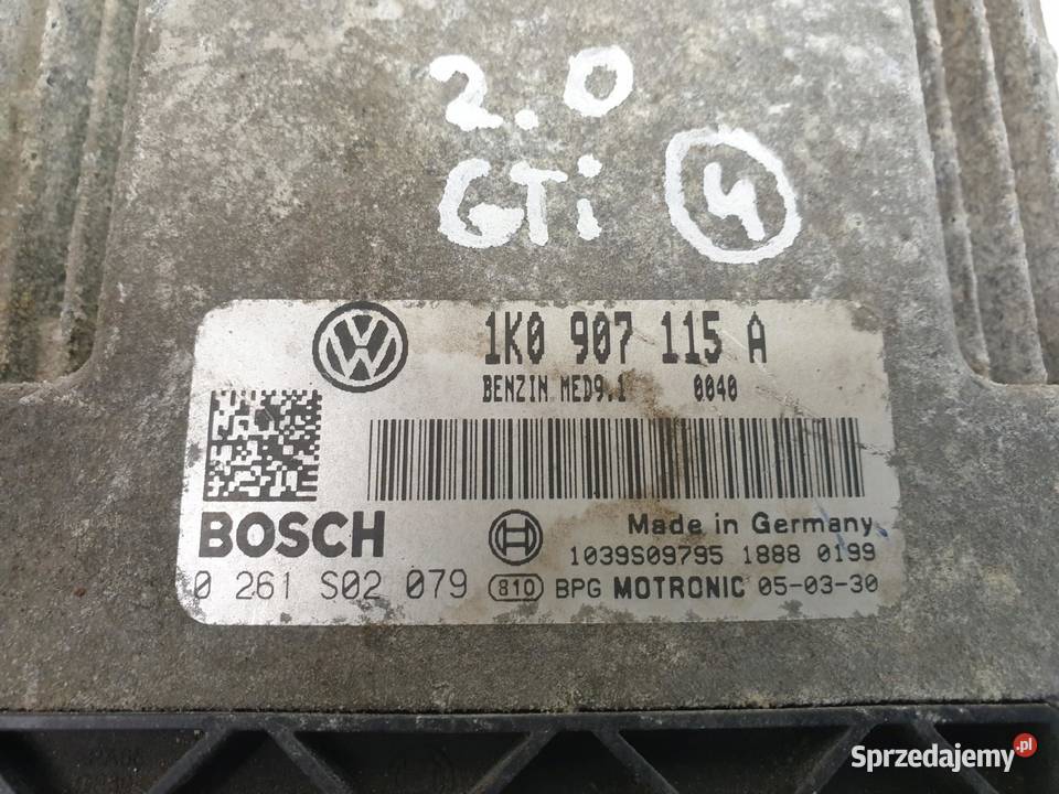 VW Golf V GTI 20 TFSI STEROWNIK SILNIKA komputer osobowe
