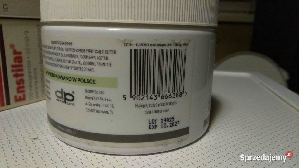 Cutis Ł Łuszczyca Maść Konopna 20 CBD 400ml opolskie