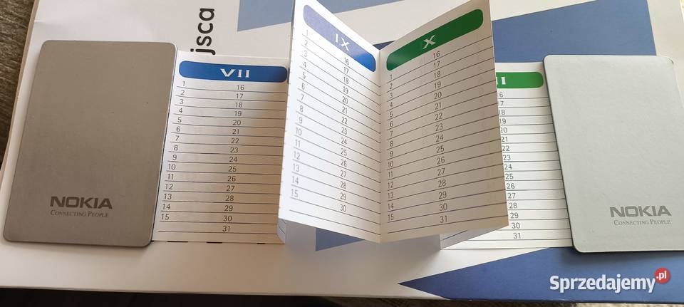 Nokia metalowy magnetyczny notesikkalendarz Pozostałe śląskie