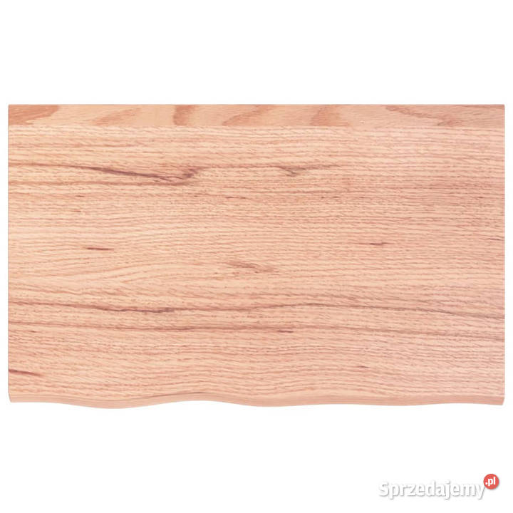 Półka brązowa 80x50x24 lakierowane lite drewno Półki