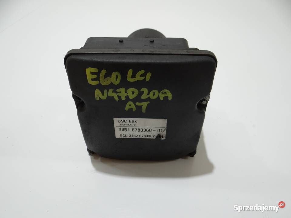 POMPA STEROWNIK ABS BMW E60 LCI N47 20D 6783360 osobowe Strzyżewice
