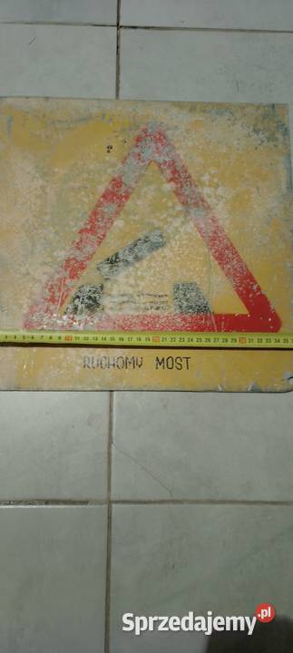 Znak szkoleniowy ręcznie malowany pisany lata 60 Jarosław