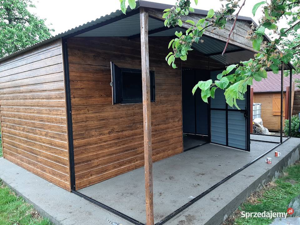 Mały Garaż Blaszany Schowek na Narzędzia Wiatka Olkusz