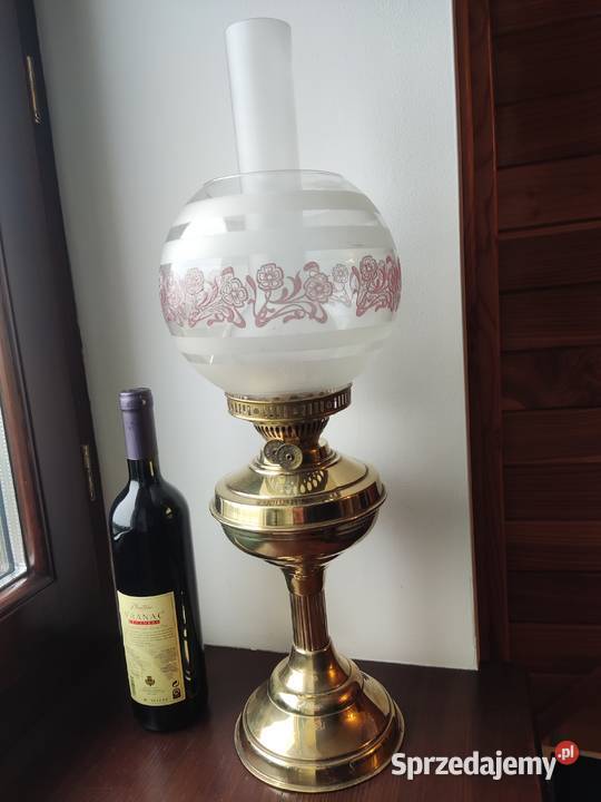 Angielska mosiężna lampa naftowa 85 małopolskie Kraków