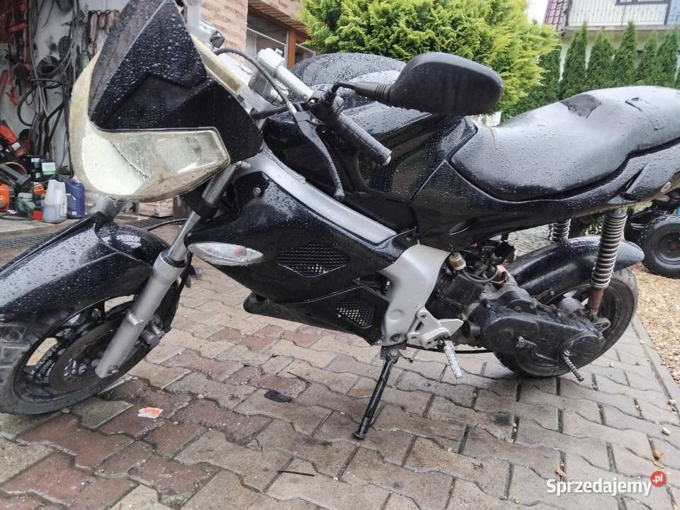 Skuter 50 leike gilera aktualne ubezpieczenie i czarny Motocykle, skutery, quady Konina sprzedam