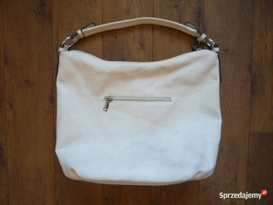 Beżowa torebka Pojemna Duża Mieści format A4 na Szczecin