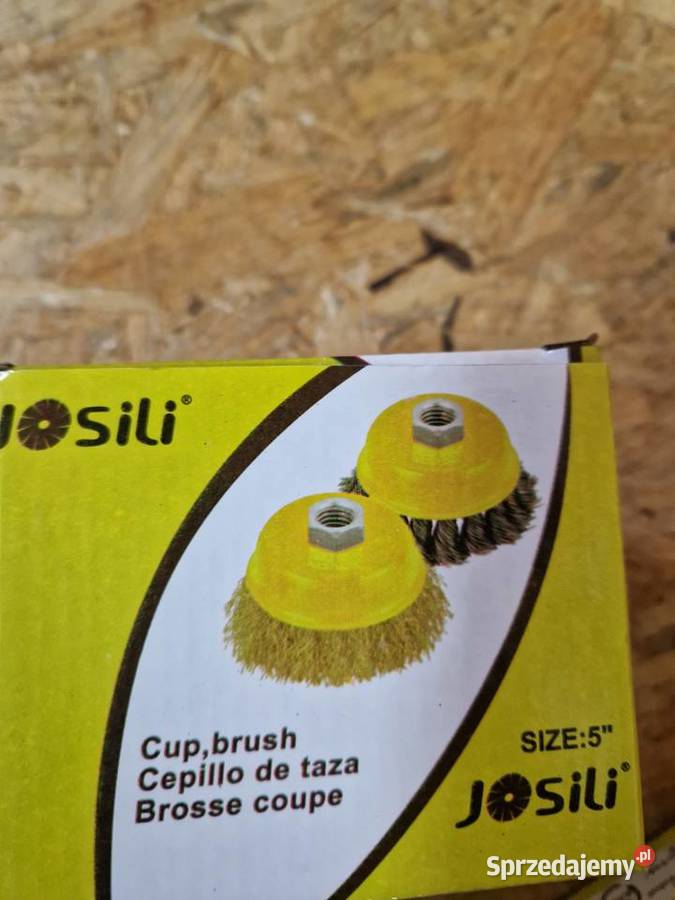 Szczotka druciana czołowa 125mm stalowy drut Głogowa sprzedam