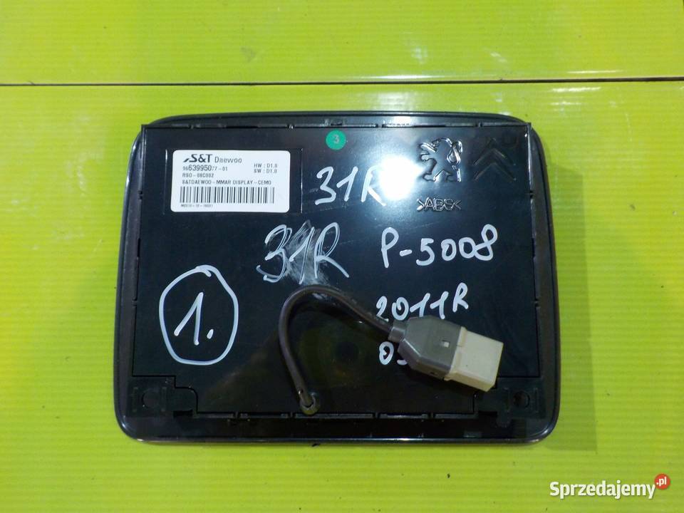 PEUGEOT 5008 I 11r monitor wyswietlacz zaglowka mazowieckie Suków