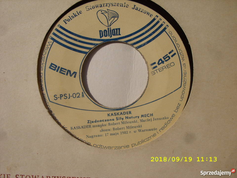 MECH KASKADER singiel winyl płyta winylowa Wołów