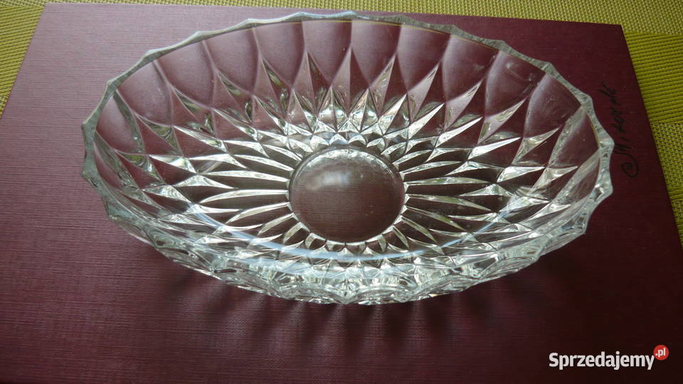 Porcelanasalaterka kryształowa śląskie Myszków sprzedam