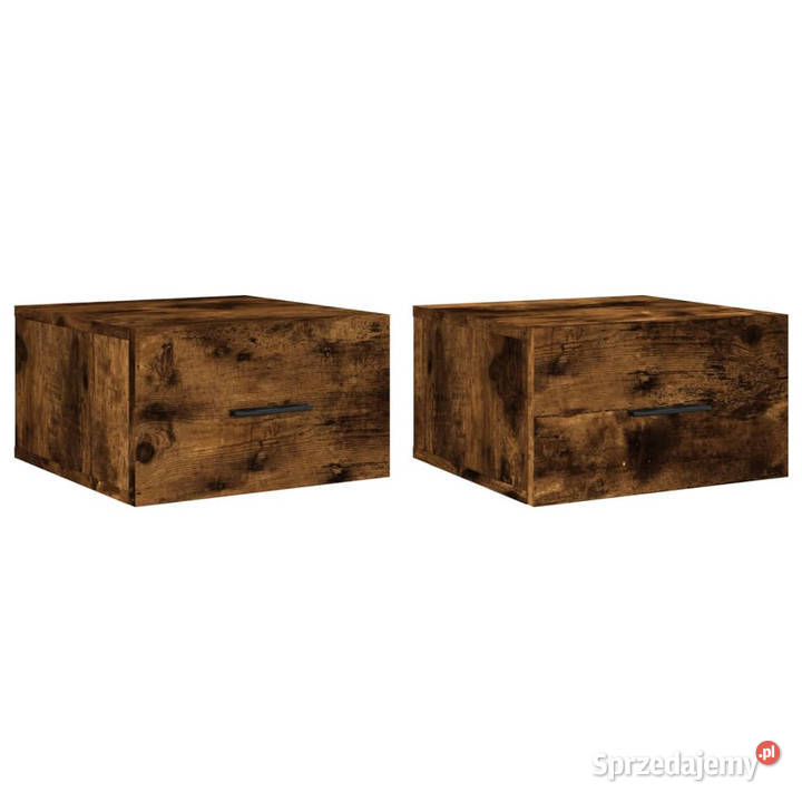 Wiszące szafki nocne 2 przydymiony dąb 35x35x20 Warszawa