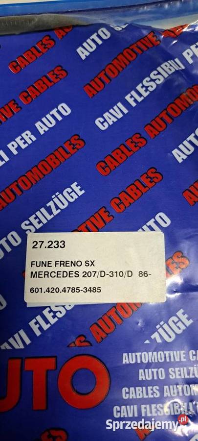 Linka hamulca ręcznego OE A6014204785 Mercedes Luzino