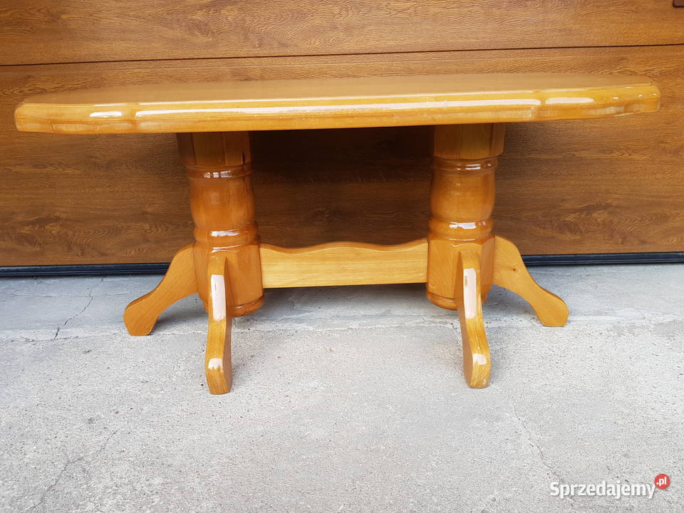 Ława drewniana owalna 108x59x50 108cm mazowieckie Warszawa