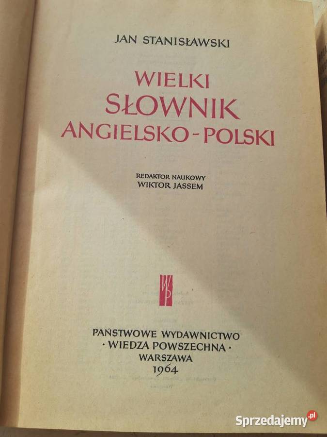 Wielki słownik angielsko polski polsko angielski Bielsko-Biała