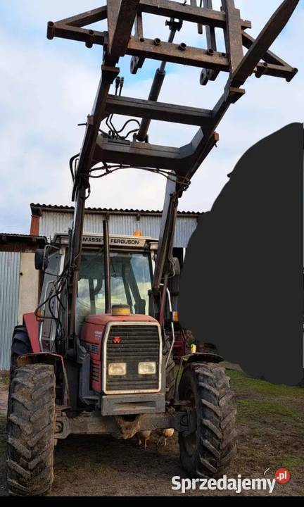 Ciagnik mf 3065 z ładowaczem turem Półbiegi pod obciążeniem Rolnictwo Kolonia Bobrowska Wola