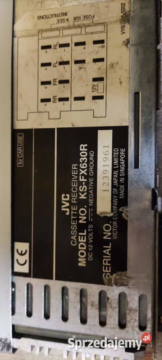 Vintage JVC KSFX630 R Radio Samochodowe JVC Elektronika Gliwice