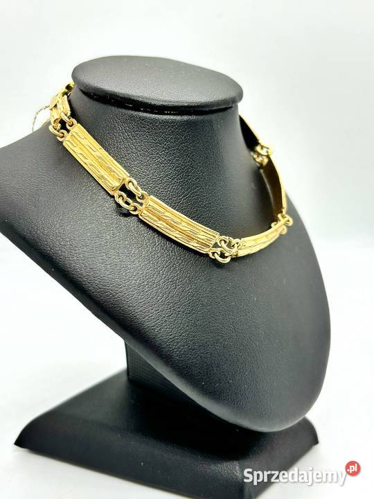 Złota bransoletka pr 585 1435g Długość 185 Elbląg