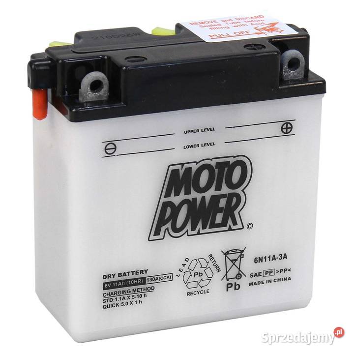 Akumulator motocyklowy Moto Power 6N11A3A 6V łódzkie Łódź sprzedam