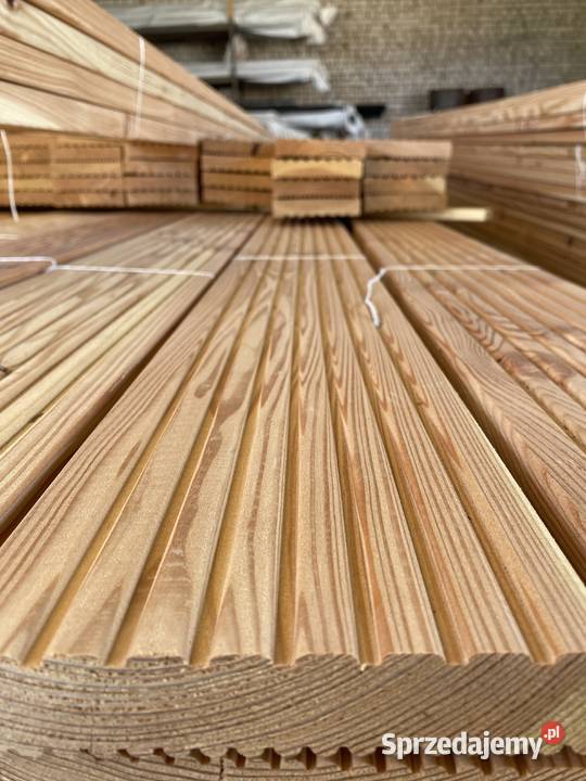 Deska modrzewiowa ryflowana Łagiewniki