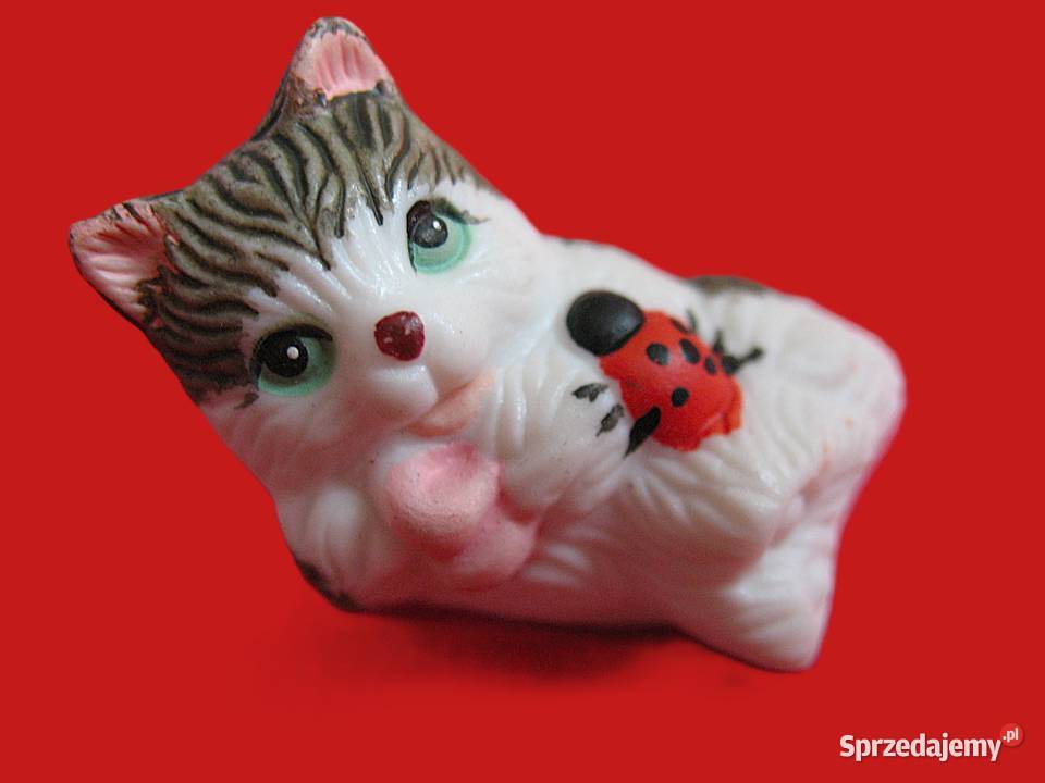 Kot z biedronką ceramika 3 x 3 x 2 Miniaturka Siedlce sprzedam