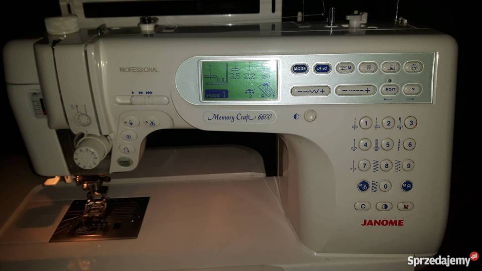 Maszyna do szycia JANOME Memory Craft 6600 stół wielkopolskie Konin