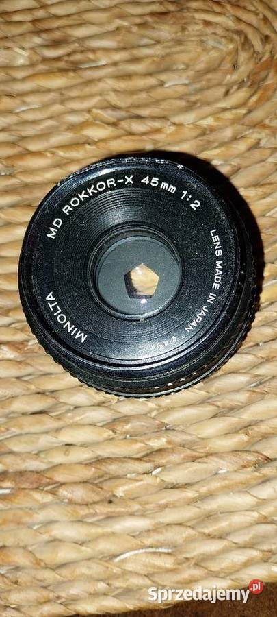 Obiektyw minolta Rokkor 45 mm 12 Obiektywy Ciechocinek