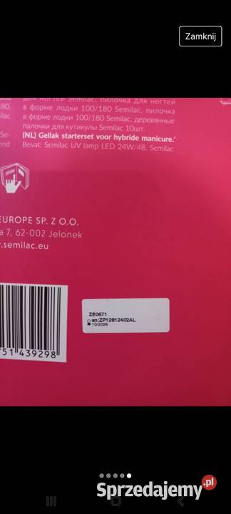 Semilac love me zestaw do hybryd NOWY Rybno sprzedam