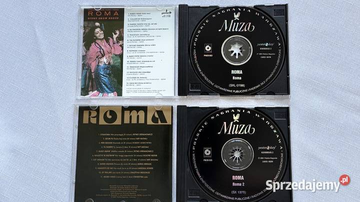 2 Pyty CD Roma 1 i Roma 2utwory cyganskie Płyty i kasety lubelskie